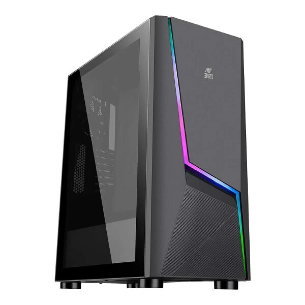 Ant Esports ICE-130AG RGB Cabinet (Matte Black)