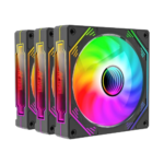 Ant Esports SCIFLOW 120mm 3-in-1 Case Fan Kit ARGB (Black)