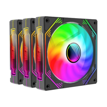 Ant Esports SCIFLOW 120mm 3-in-1 Case Fan Kit ARGB (Black)
