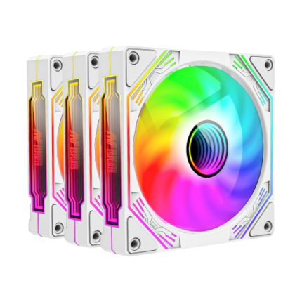 Ant Esports SCIFLOW KIT 120mm 3-in-1 Case Fan Kit ARGB (White)