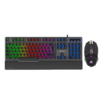 Ant Esports KM540 Pro Backlit Wired Gaming Keyboard and Mouse Combo - Black (Bis.R-41179400)