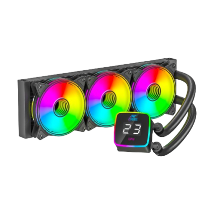 Ant Esports ICEFLOW-360 ARGB COOLER WITH BLACK TUBE