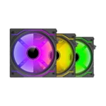 ANT ESPORTS FAN CRYSTAFLOW (12MM 3 IN 1 FAN KIT ARGB) black