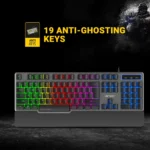 Ant Esports KM540 Pro Backlit Wired Gaming Keyboard and Mouse Combo - Black (Bis.R-41179400)