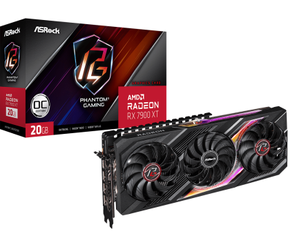 AsRock RX7900XT Phantom Gaming OC 20GB