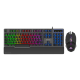 Ant Esports KM540 Pro Backlit Wired Gaming Keyboard and Mouse Combo - Black (Bis.R-41179400)